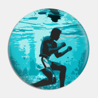 Muhammad Ali Underwater Boxing Pin