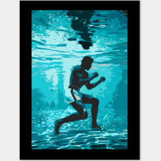 Muhammad Ali Underwater Boxing Posters and Art