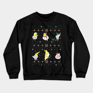cockatiel ugly christmas Crewneck Sweatshirt