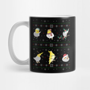 cockatiel ugly christmas Mug