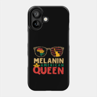 Melanin American Queen Phone Case
