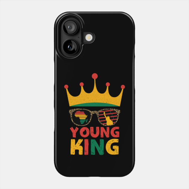 Young King Black King Phone Case by The WYLD Tribe