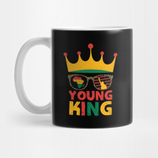 Young King Black King Mug