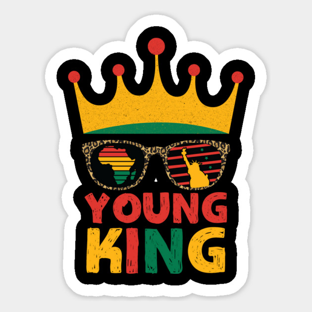 Young King Black King Magnet by The WYLD Tribe