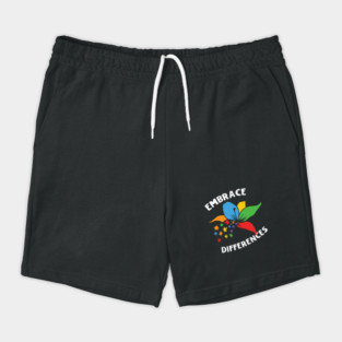 Embrace Differences Autism Awareness Shorts