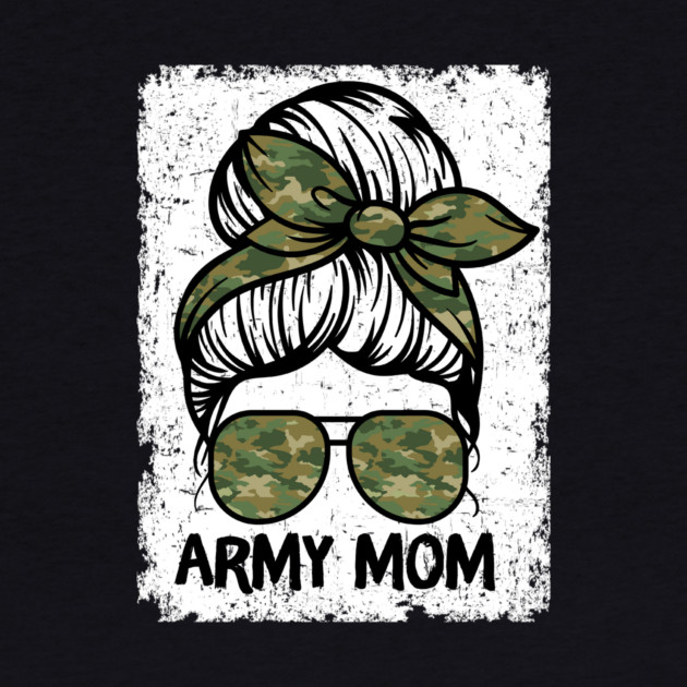 Army Mom Messy Bun by The WYLD Tribe