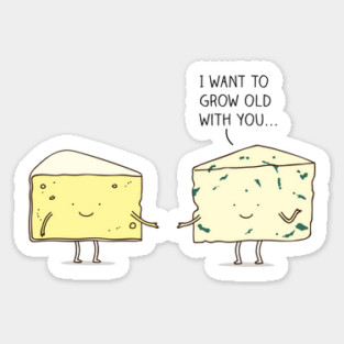 Matured cheese Sticker