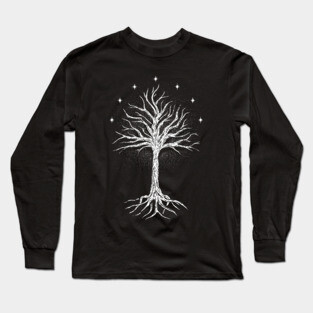 White Tree Of Gondor Long Sleeve T-Shirt