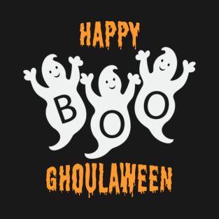 Happy Ghoulaween Cool Ghost Trio T-Shirt