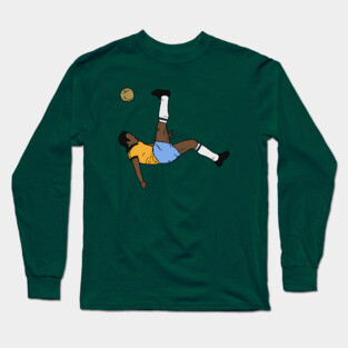 Pele Bicycle Kick Long Sleeve T-Shirt