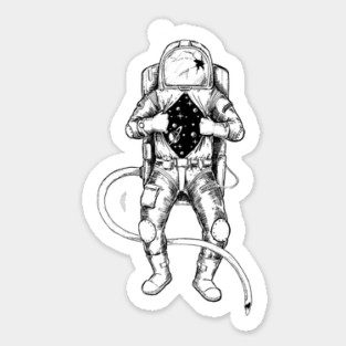 astronaut Sticker
