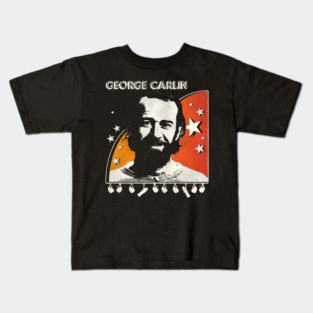 George Carlin 70s Style Retro Colorway Kids T-Shirt