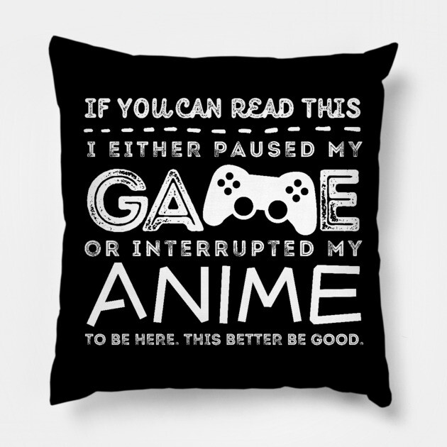 Anime And Gaming Lover Pillow by The WYLD Tribe
