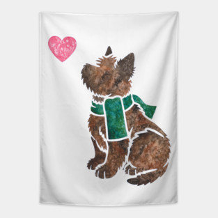 Watercolour Cairn Terrier Tapestry