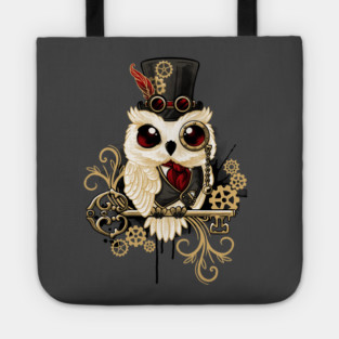 Steampunk owl Tote