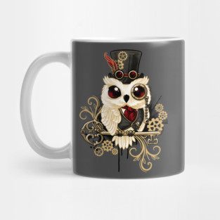 Steampunk owl Mug
