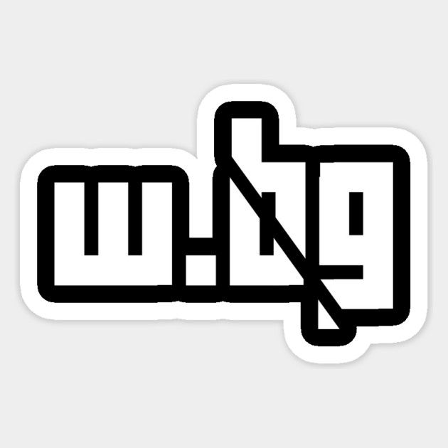 RQ Network: Woe.Begone Sticker by Rusty Quill