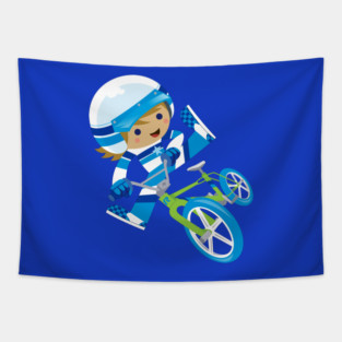 Old School BMX Freestyle Tapestry