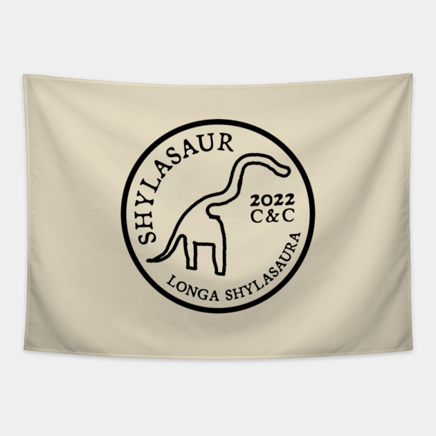 Shylasaur (Badge Edition) Tapestry by allisawr