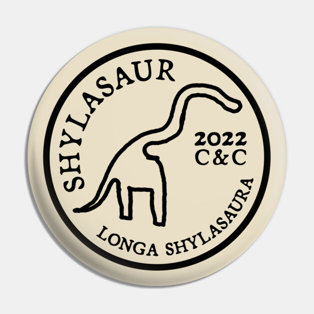 Shylasaur (Badge Edition) Pin by allisawr