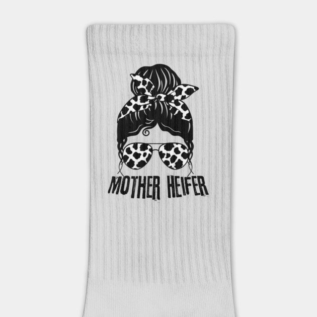 Mother Heifer Cow Mom Life Messy Bun by The WYLD Tribe