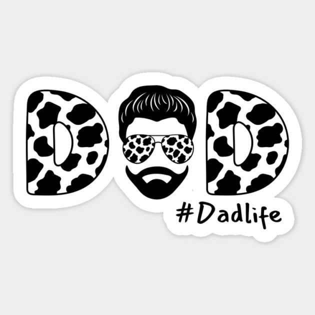 Cow Spots Farmer Dad Life Magnet by The WYLD Tribe