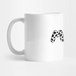 Cow Mom Messy Bun Mug