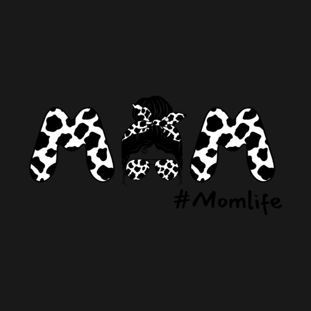 Cow Mom Messy Bun by The WYLD Tribe