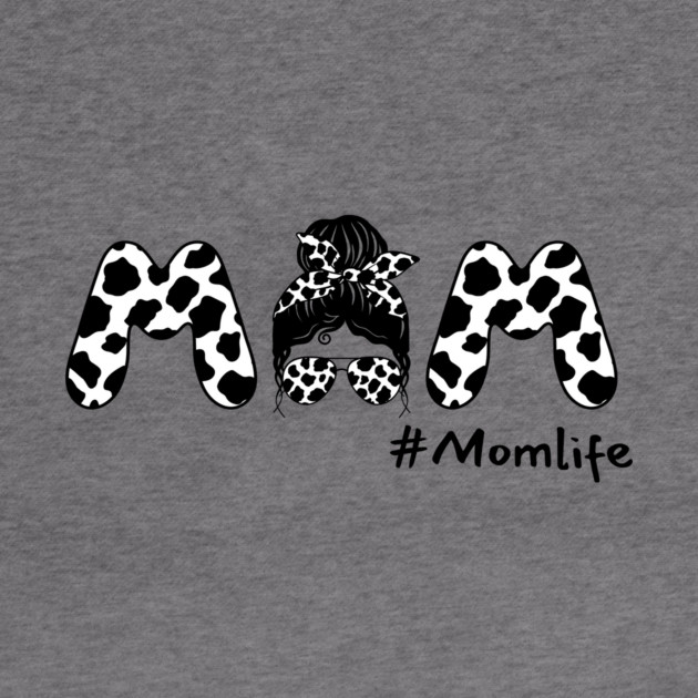 Cow Mom Messy Bun by The WYLD Tribe