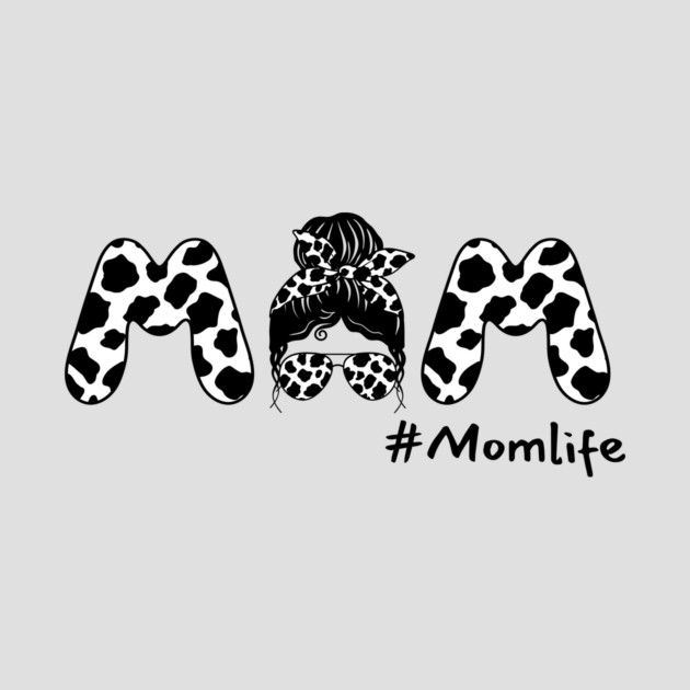 Cow Mom Messy Bun by The WYLD Tribe