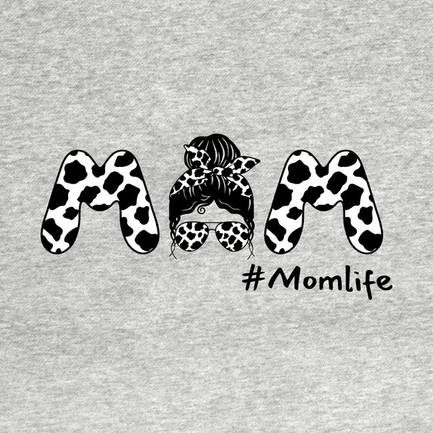 Cow Mom Messy Bun by The WYLD Tribe