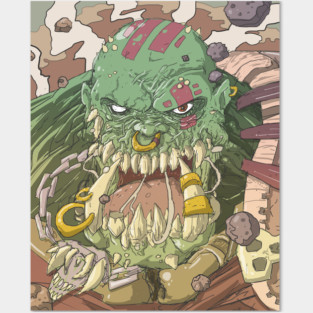 Orc Rage Posters and Art