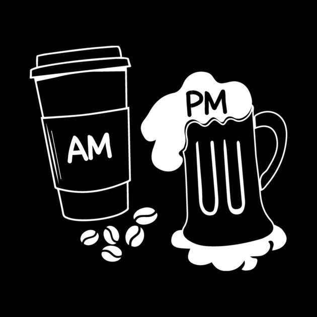 AM PM Coffee Wine Lover by The WYLD Tribe
