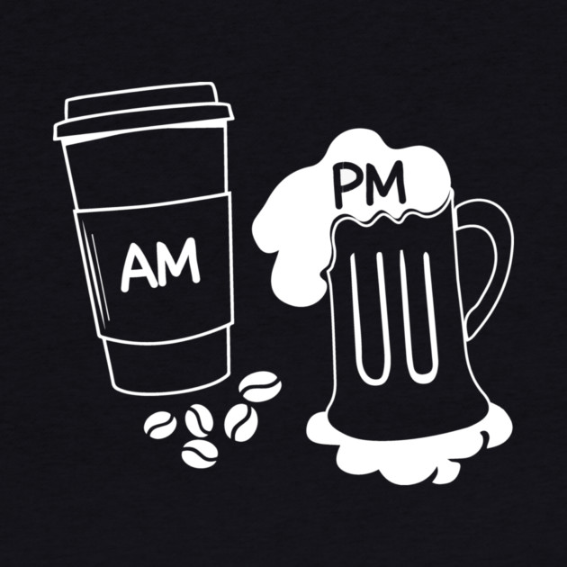AM PM Coffee Wine Lover by The WYLD Tribe