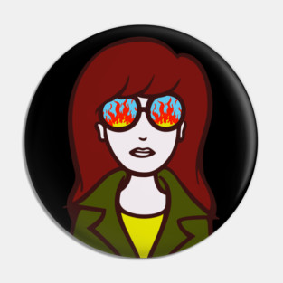 Daria on Fire Pin