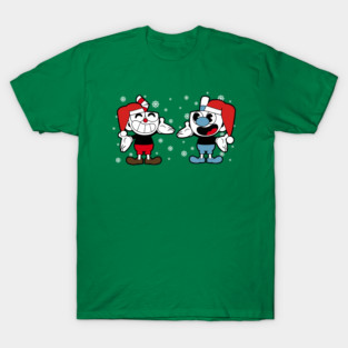 Cuphead and Mugman Merry Christmas! T-Shirt