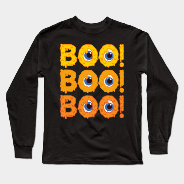 BOO HALLOWEEN Long Sleeve T-Shirt by Prinyos