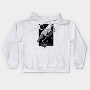Night Crow Kids Hoodie