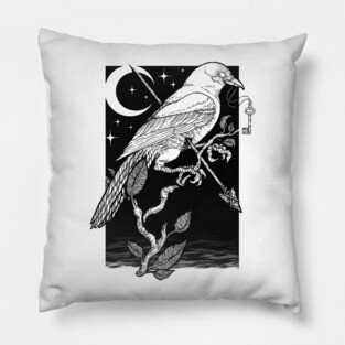 Night Crow Pillow
