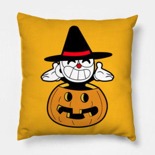 Cuphead Halloween Pillow
