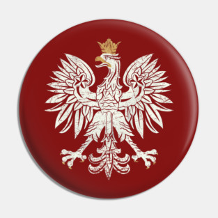 Poland Vintage Coat of Arms V01 Pin