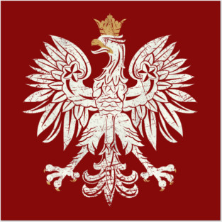 Poland Vintage Coat of Arms V01 Posters and Art