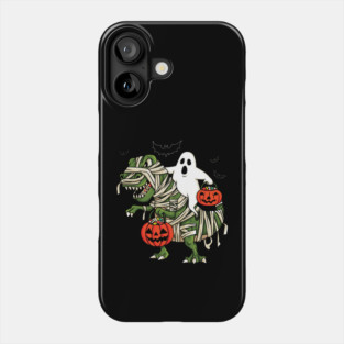 Ghost Riding Dinosaur Halloween Costume Phone Case