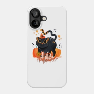 Happy Halloween Spooky Cat Phone Case