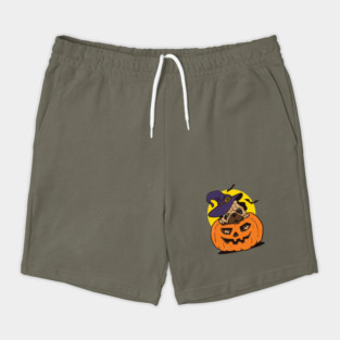 Pugkin Pug Dog Pumpkin Halloween Shorts