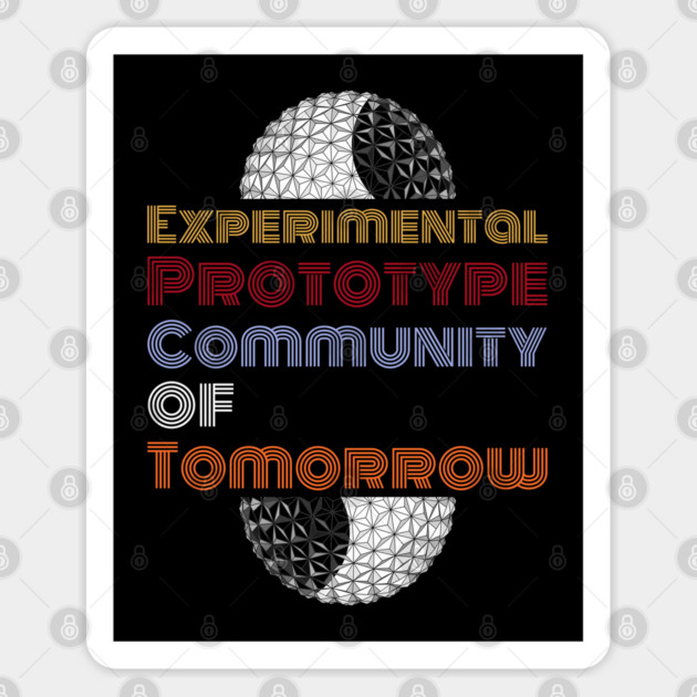 Florida Theme Park Retro Vintage Center Ball Space ship Earth Design Sticker by Joaddo