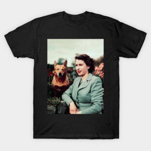 Queen Elizabeth and Corgi T-Shirt