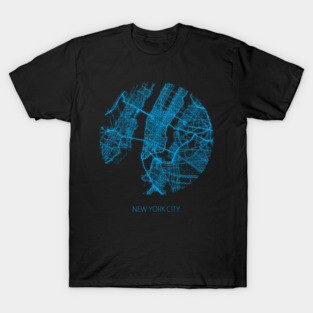 New York City Map T-Shirt