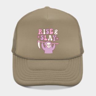 Cute Grim Reaper Rise And Slay Funny Retro Hat
