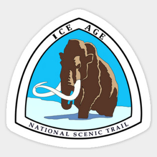 Ice Age hiking Trail - National Scenic Trail Sticker